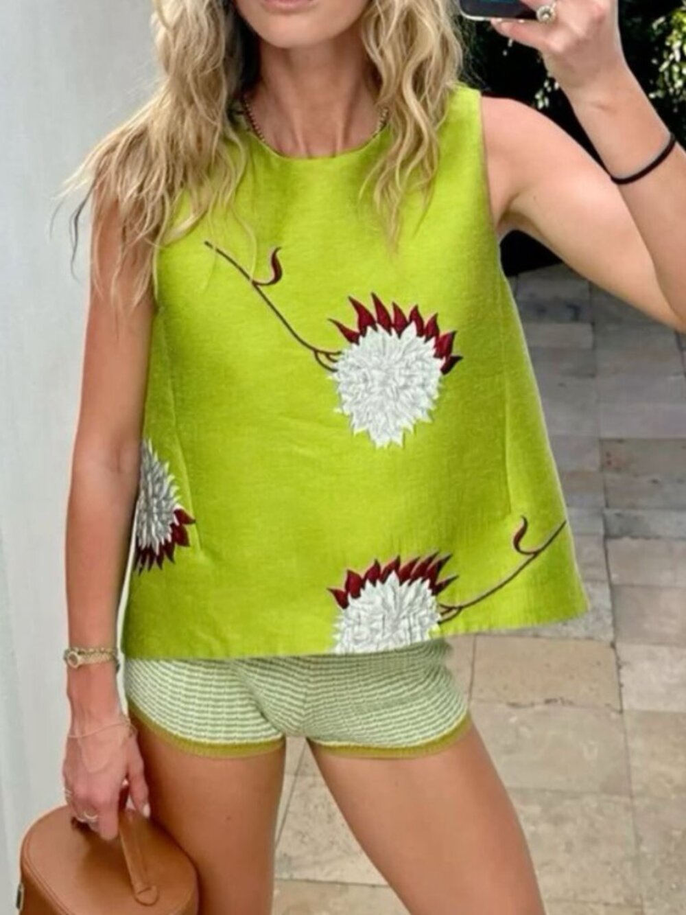 La DoubleJ "La Scala" Top in Derby Lime